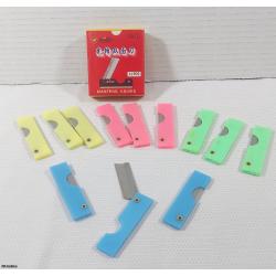 XiangF 12pc Mini Pocket Folding Utility Knife Set (4 Colors) -  Listing #D141