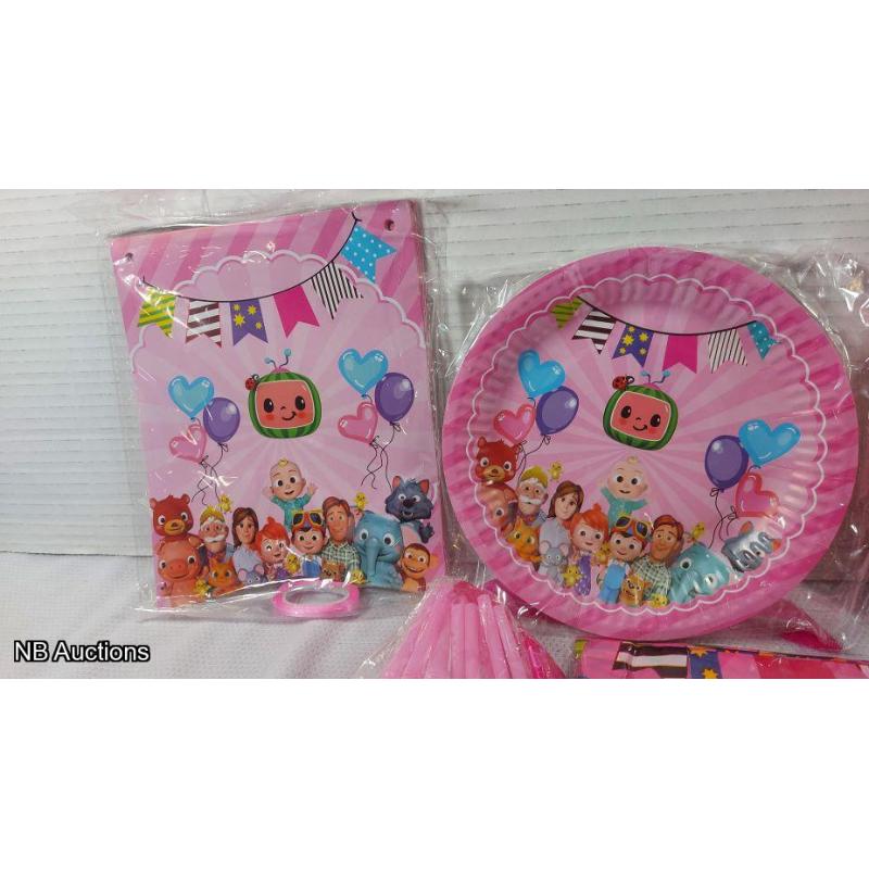 Cocomelon Girls 52pc Birthday Party Supplies - Listing B2MH