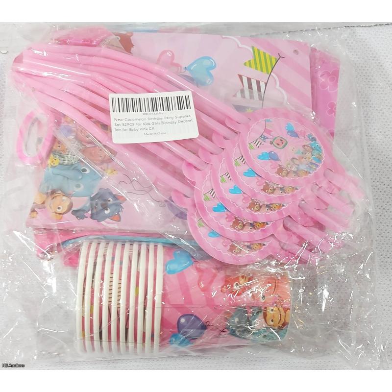 Cocomelon Girls 52pc Birthday Party Supplies - Listing B2MH