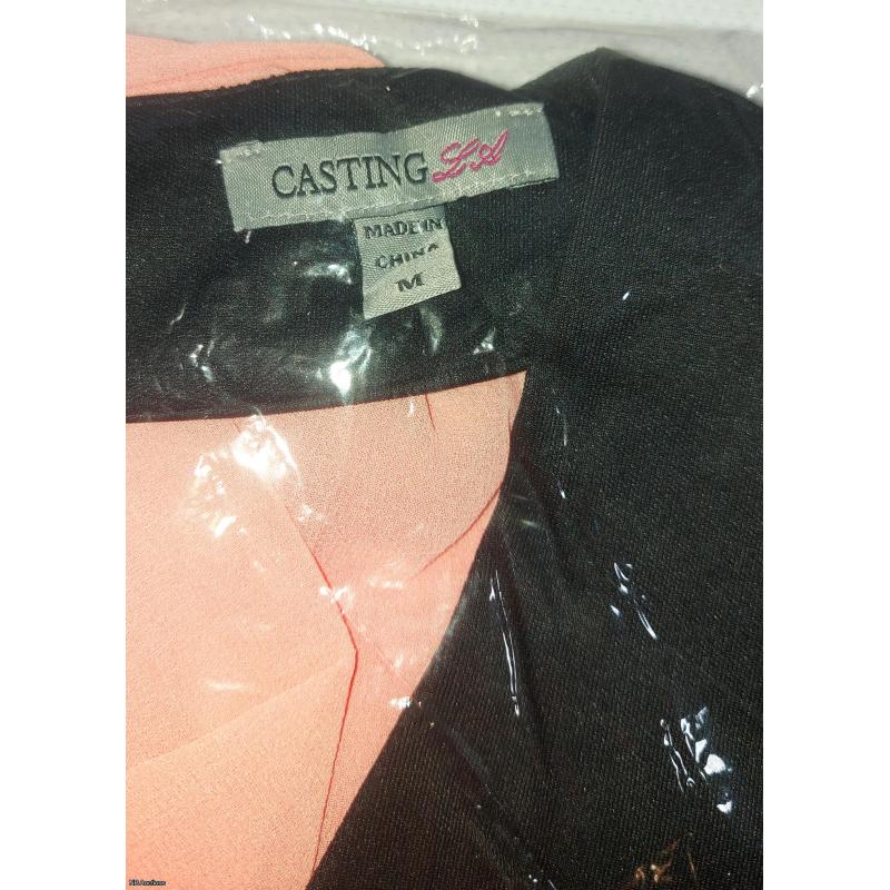 Casting LA Skater Skirt Style Dress (M- Coral/Black) - Listing #B962M