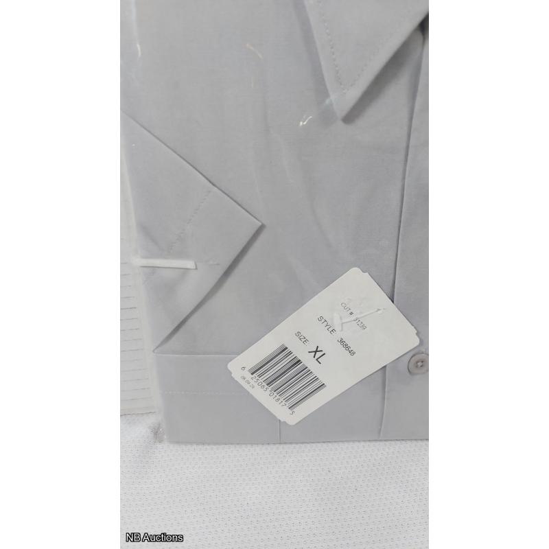Hammill Mens Short Sleeve, 2 Front Pockets, Button-up Shirt (XL) - Listing# B51239