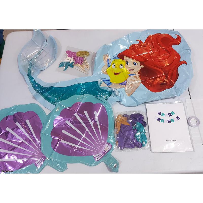KARAQY Ariel Party Supplies Set (50pc) -  Listing BP01-1