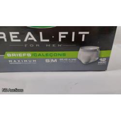 Depend Real Fit for Men (Pkg of 12) (2 Colors/S/M)  -  Listing B317