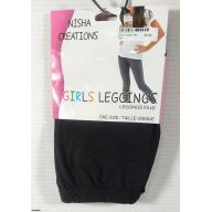 NISHA Creations Girls Black Legging One Size  -  Listing B313