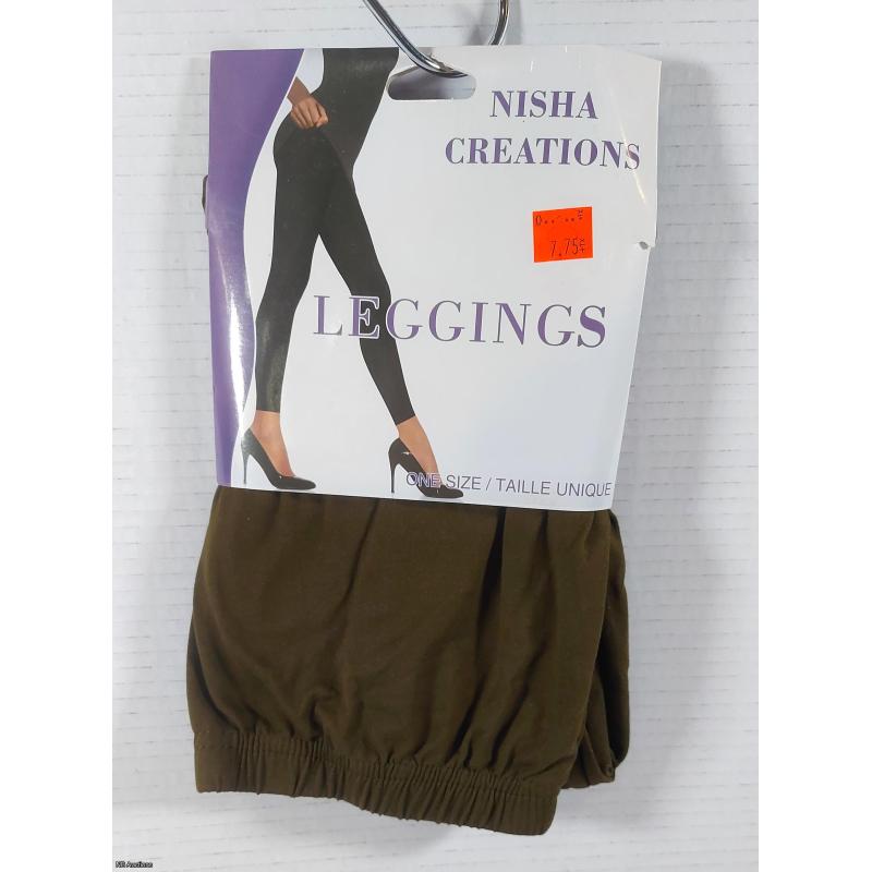 NISHA Creations Womens Legging (Army Green) One Size  -  Listing B314