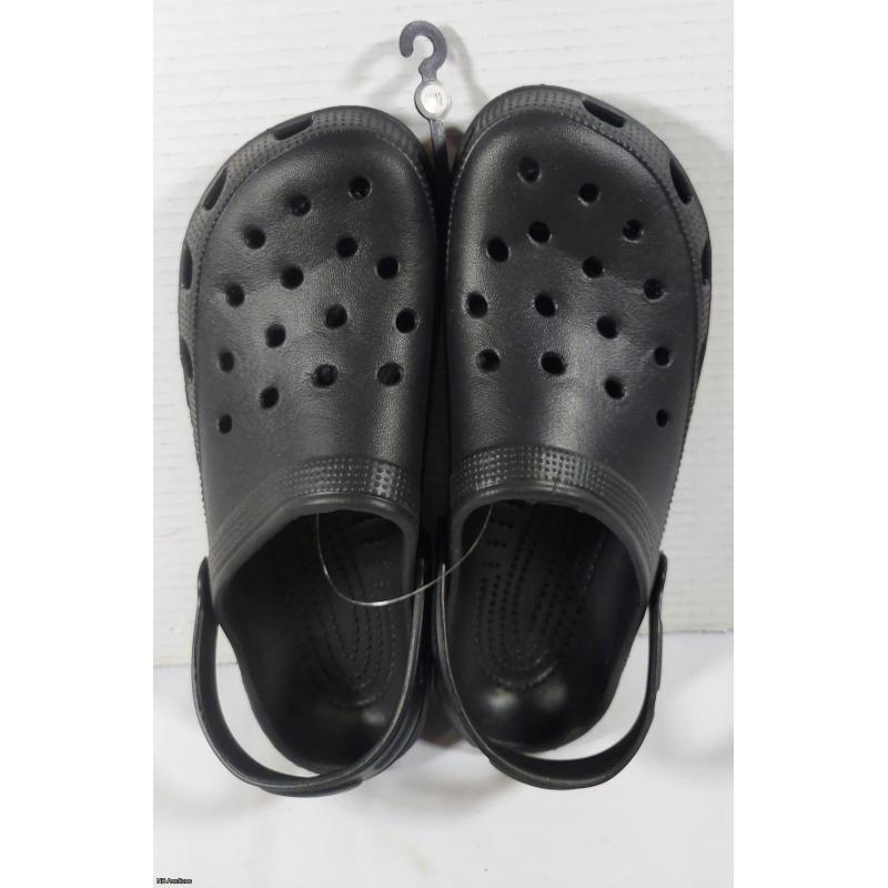 If the Shoe Fits Croc Style Clogs with Heel Support Strap (11/12 - Black)  -  Listing B2333