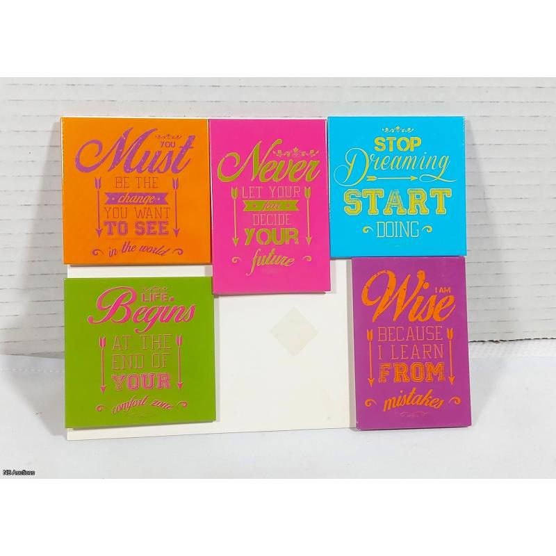 5pc Inspirational Fridge Magnets (RELIST FOR NON PAYMENT) -  Listing C2R2-09
