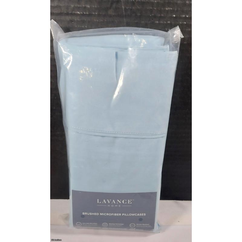 Lavance 120gsm Brushed Microfiber Pillowcase (20"x40") 4pk Blue -  Listing B1420