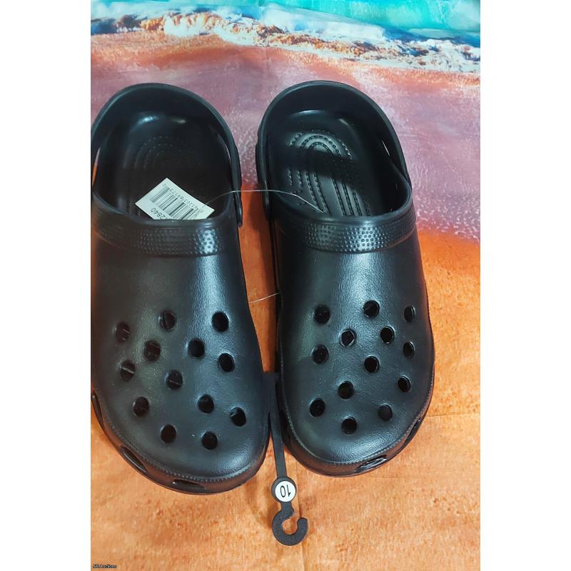 If the Shoe Fits Croc Style Clogs with Heel Support Strap (10- Black)  -  Listing BCRO10