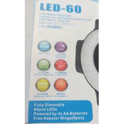 JJC LED-60 Macro Ring Light -  Listing BLED-60
