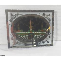 Muslim Mirror Glass Tabletop Analog Clock  -  Listing BMUSC