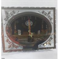Muslim Mirror Glass Tabletop Analog Clock  -  Listing BMUSD