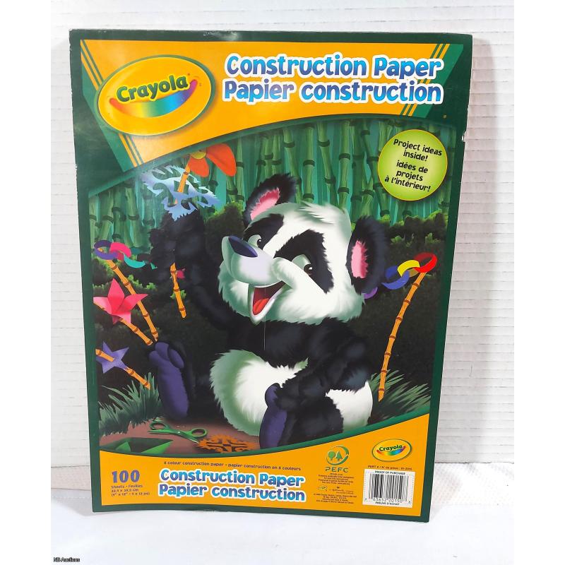 Crayola Construction Paper 100 (22.9 cm x 30.5 cm)  - Listing C1R2-04