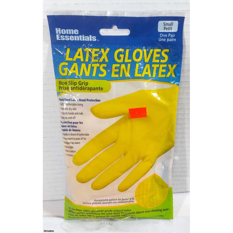 Home Essentials Non Slip Grip Latex Gloves (S)  - Listing C1R2-07