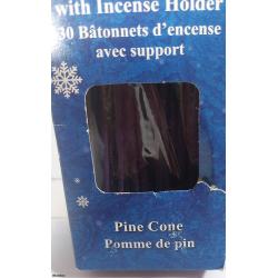 Holiday Scent 30 Incense Stick with Holder (Pine Cone) - Listing C1R2-08