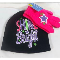 Girls 2pc Hat w Gloves Set  - Listing C1R3-01