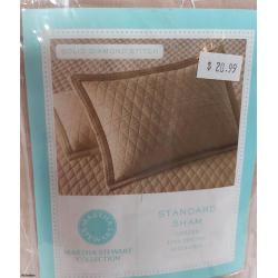 Martha Stewart 100% Cotton Quilted Standard Sham 51cm x 71cm - Listing C1R3-05