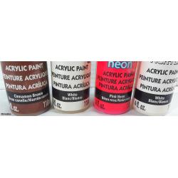 Set of 4 DecoArt Crafters Acrylic Paint 118ml/ea.  -  Listing C1R4-05