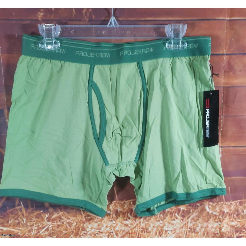 PROJEKRAW Men's Boxer Briefs (XL) Lime Green/Green -  Listing BPJXLG