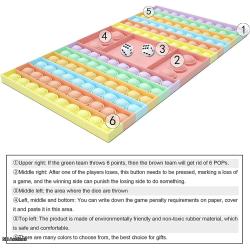 Silicone Push Pop It Fidget Toy Bubble Chess Board - Listing BAZ1