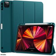 DTTO Case for iPad Pro 11 inch 5th/4th/3rd/2nd/1st Generation 2022/2021/2020/2018, Slim Trifold Stand Soft TPU Back Cover with Built-in Pencil Holder (Teal)- Listing B05L